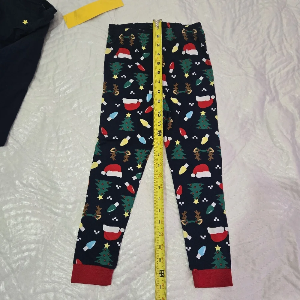Forced Family Fun Kids Pajamas - Blue with Festive Print
